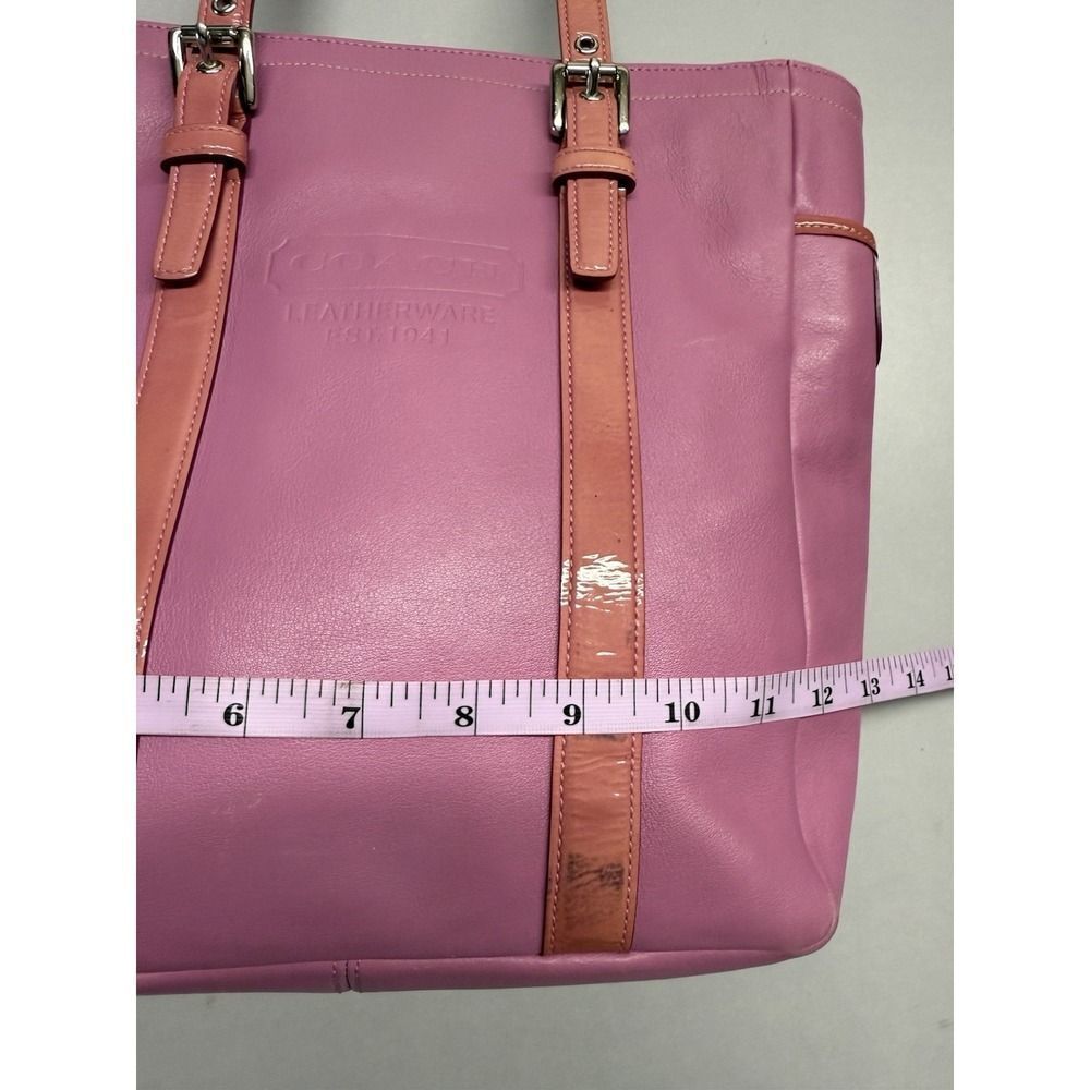 Vintage Coach Leatherware Gallery Tote bag. Barbie Pink. 9762 - Picture 8 of 16